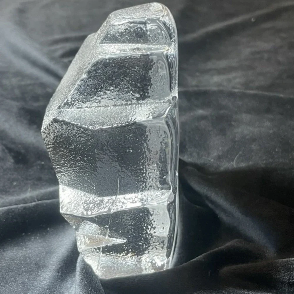 Vtg Fish Paperweight glass Signed and Numbered